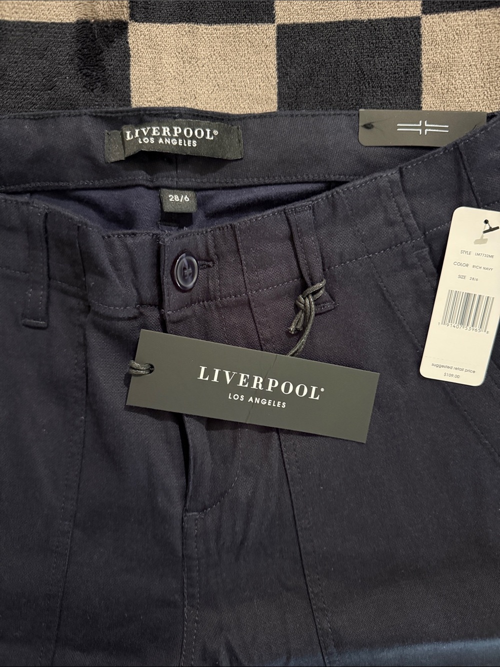 navy blue pants - Picture 5 of 7